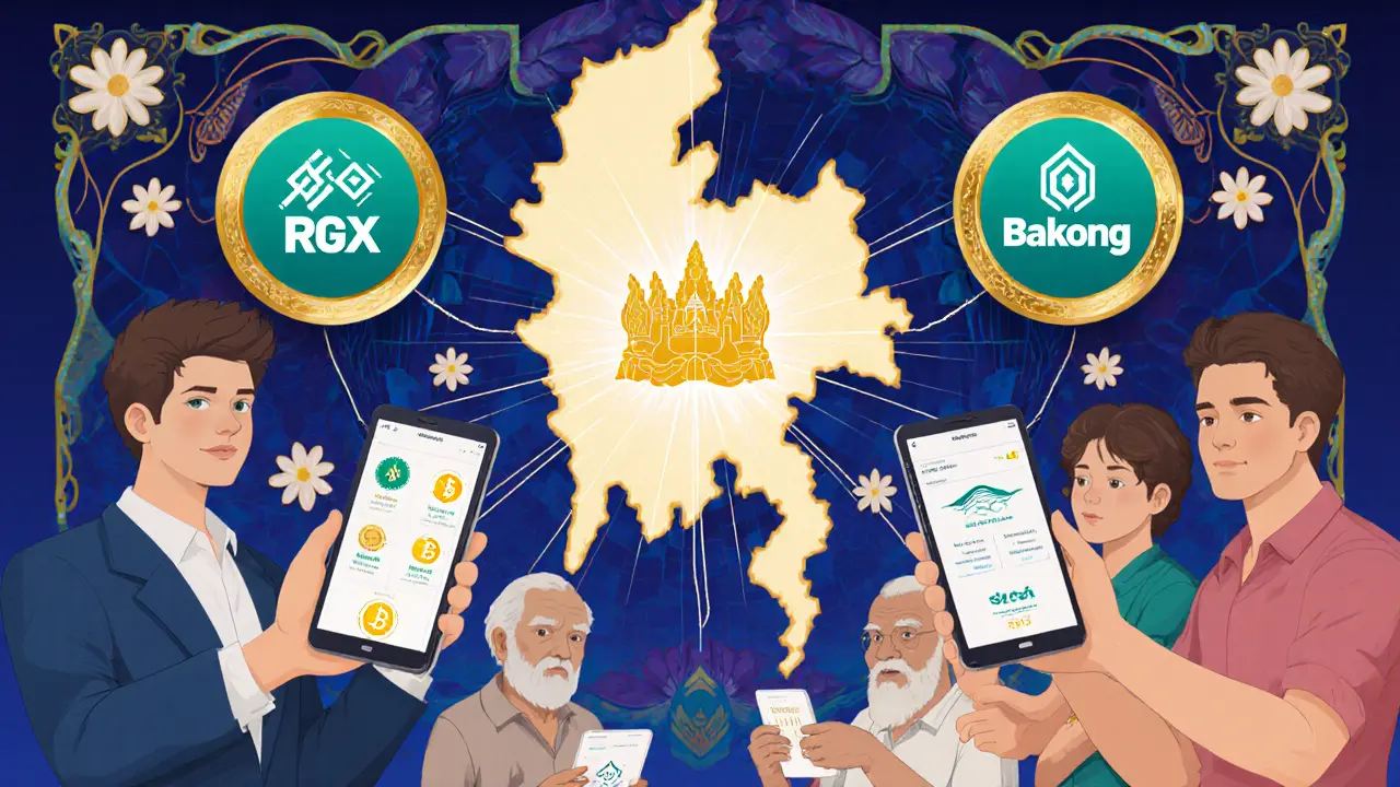 Usuarios usando los exchanges locales RGX y CNX conectados al sistema Bakong.