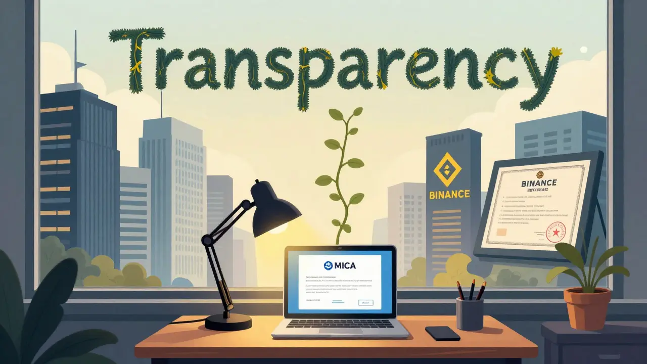 Pequeña startup con licencia MiCA crece entre gigantes cripto bajo una red de transparencia.