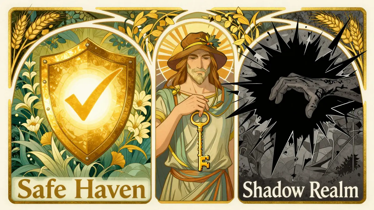 Contraste visual entre la seguridad de un airdrop legítimo y los riesgos de una estafa.