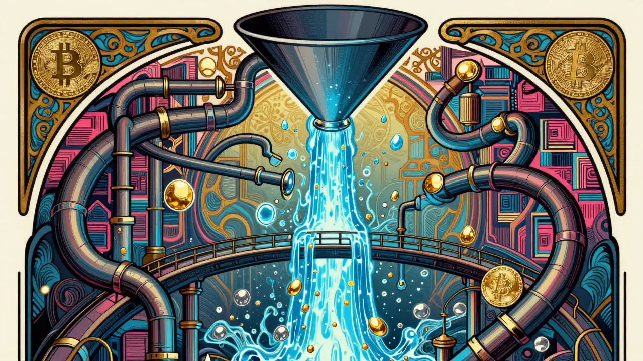 Lavado de criptomonedas a través de puentes descentralizados en arte decorativo