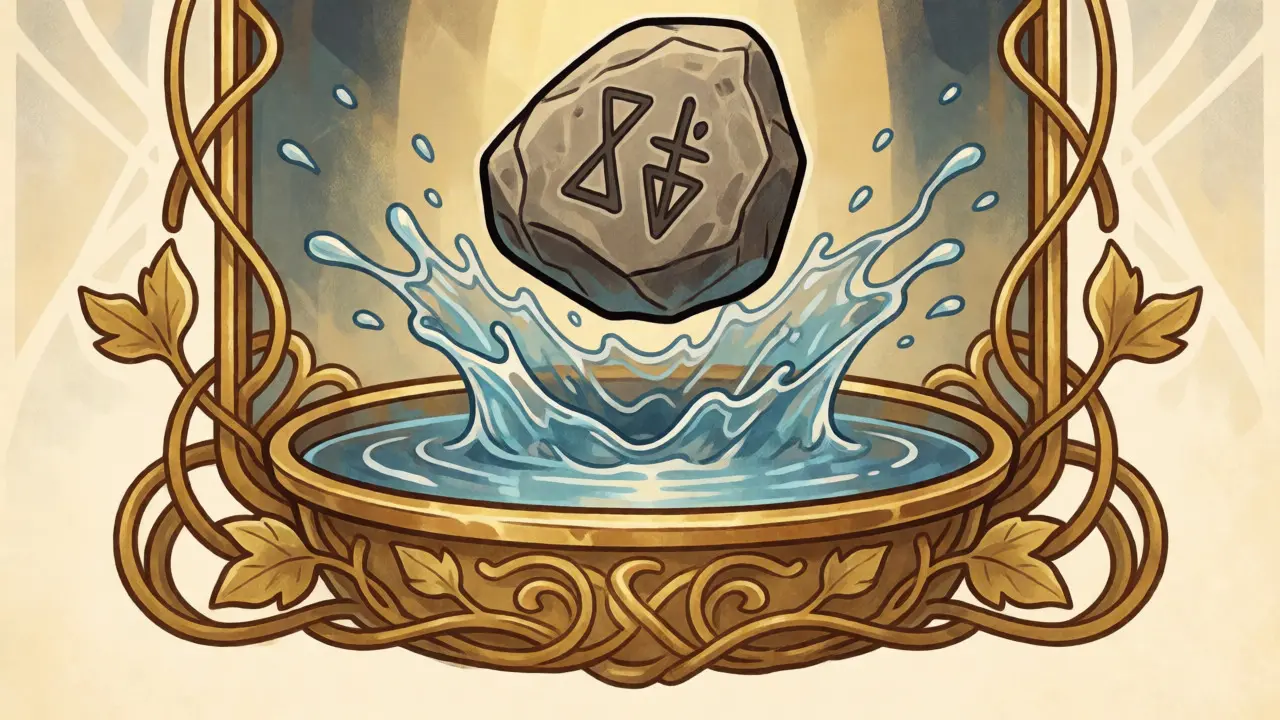 Arte ilustrativo mostrando una gota en un charco pequeño causando gran impacto.